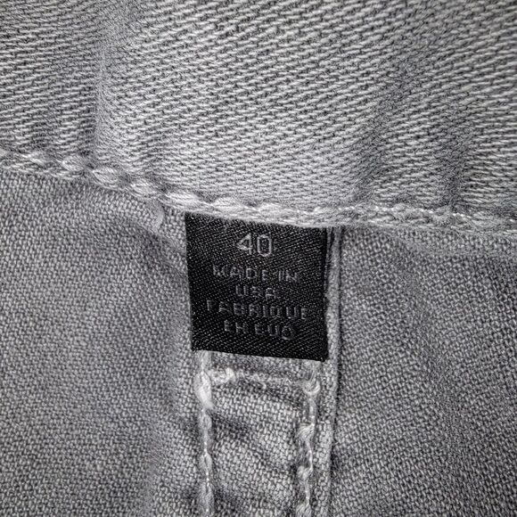 True Religion men's Geno Cut-Off gray denim shorts size 40 - Picture 7 of 11